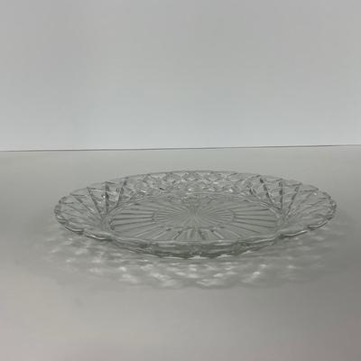-215- GLASSWARE | Waffle Waterford Hocking Glass Co. | Small Plates & Large Plates