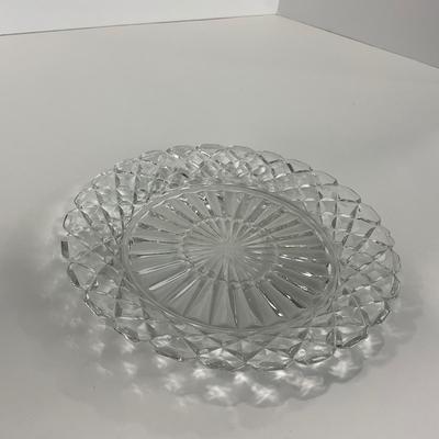 -215- GLASSWARE | Waffle Waterford Hocking Glass Co. | Small Plates & Large Plates