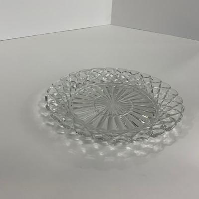 -215- GLASSWARE | Waffle Waterford Hocking Glass Co. | Small Plates & Large Plates