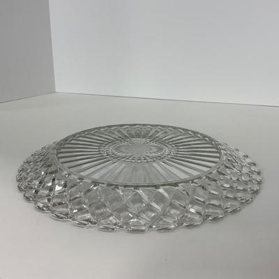 -215- GLASSWARE | Waffle Waterford Hocking Glass Co. | Small Plates & Large Plates
