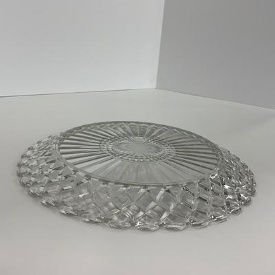 -215- GLASSWARE | Waffle Waterford Hocking Glass Co. | Small Plates & Large Plates