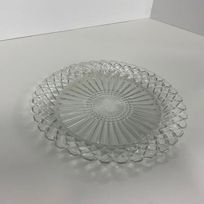 -215- GLASSWARE | Waffle Waterford Hocking Glass Co. | Small Plates & Large Plates