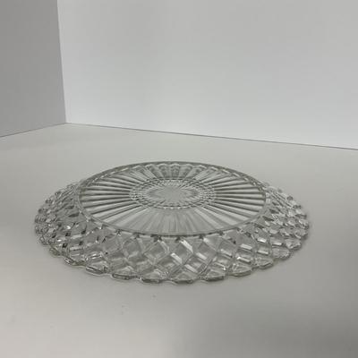 -215- GLASSWARE | Waffle Waterford Hocking Glass Co. | Small Plates & Large Plates
