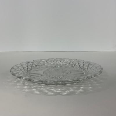 -215- GLASSWARE | Waffle Waterford Hocking Glass Co. | Small Plates & Large Plates