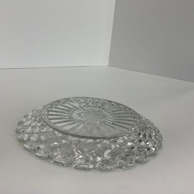 -215- GLASSWARE | Waffle Waterford Hocking Glass Co. | Small Plates & Large Plates