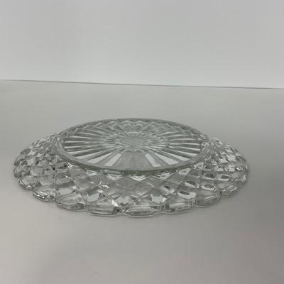 -215- GLASSWARE | Waffle Waterford Hocking Glass Co. | Small Plates & Large Plates