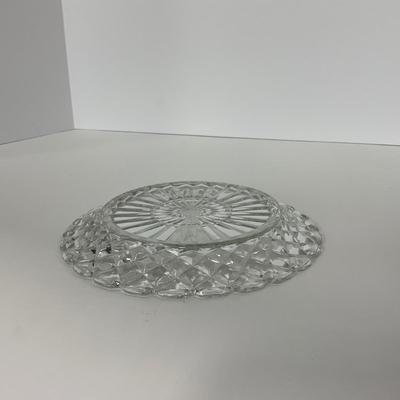 -215- GLASSWARE | Waffle Waterford Hocking Glass Co. | Small Plates & Large Plates