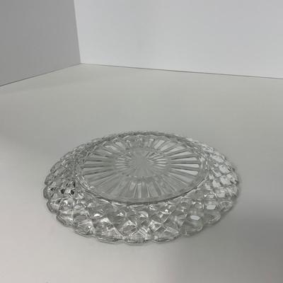 -215- GLASSWARE | Waffle Waterford Hocking Glass Co. | Small Plates & Large Plates