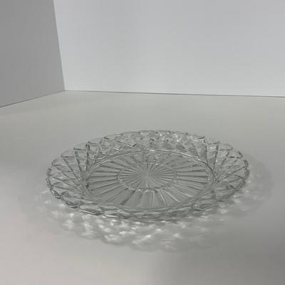 -215- GLASSWARE | Waffle Waterford Hocking Glass Co. | Small Plates & Large Plates