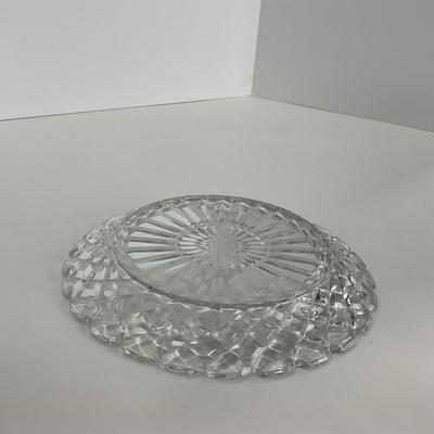 -215- GLASSWARE | Waffle Waterford Hocking Glass Co. | Small Plates & Large Plates