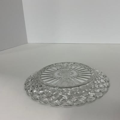 -215- GLASSWARE | Waffle Waterford Hocking Glass Co. | Small Plates & Large Plates