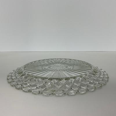 -215- GLASSWARE | Waffle Waterford Hocking Glass Co. | Small Plates & Large Plates