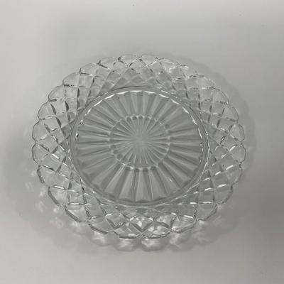 -215- GLASSWARE | Waffle Waterford Hocking Glass Co. | Small Plates & Large Plates