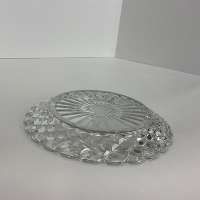 -215- GLASSWARE | Waffle Waterford Hocking Glass Co. | Small Plates & Large Plates