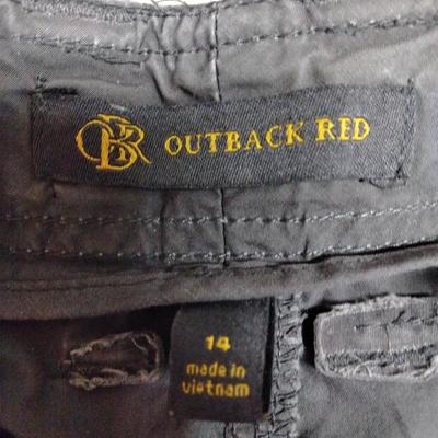 Two pair Women's Outback red Capri's Size 14