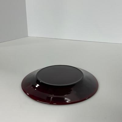 -217- GLASSWARE | Royal Ruby Anchor Hocking Glass Co. | Creamer, Sugar, & Covered Dish