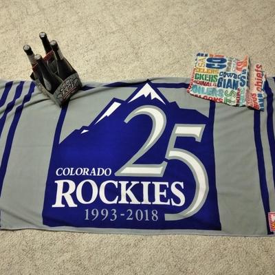 Colorado Rockies Collectibles, and a Sports team pillow case