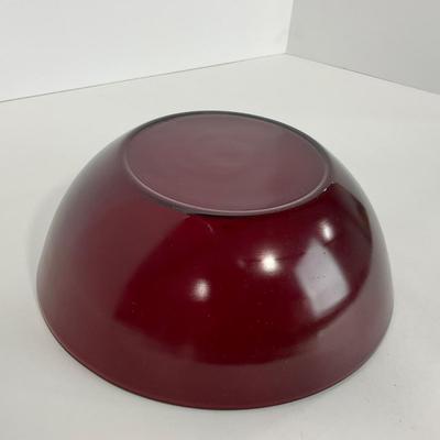 -218- GLASSWARE | Royal Ruby Anchor Hocking Glass Co. | Large Bowl & Small Bowls