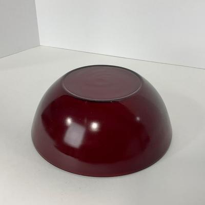 -218- GLASSWARE | Royal Ruby Anchor Hocking Glass Co. | Large Bowl & Small Bowls