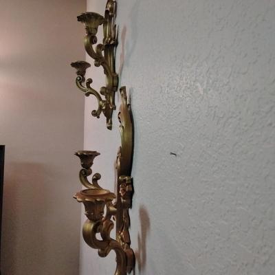 Mid Century Modern Dart Industries Candle sconce pair