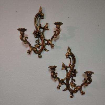 Mid Century Modern Dart Industries Candle sconce pair