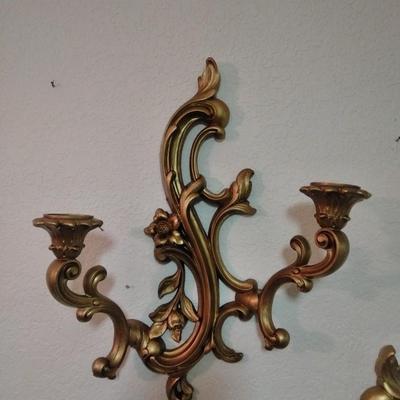 Mid Century Modern Dart Industries Candle sconce pair