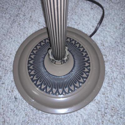 71" Torchiere Floor lamp with metal decorative top trim