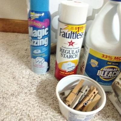 Ironing board, Rowenta Clothing Iron, and Laundry Chemicals