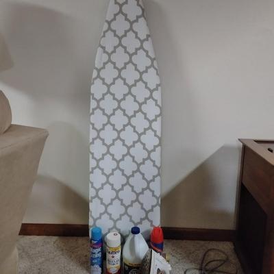 Ironing board, Rowenta Clothing Iron, and Laundry Chemicals