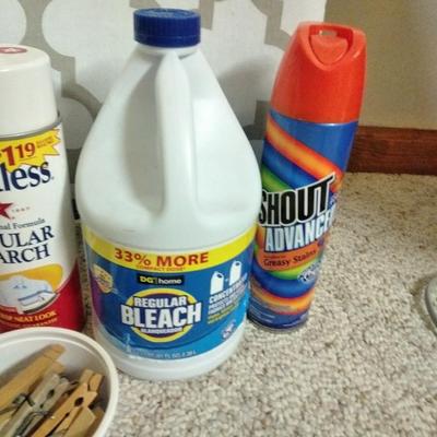 Ironing board, Rowenta Clothing Iron, and Laundry Chemicals