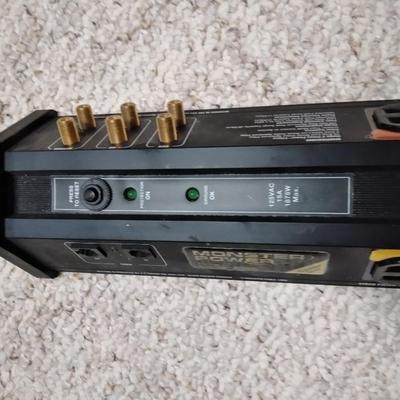 Entertainment Media Center with Monster power Supply and VHS tapes