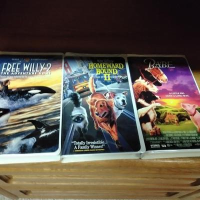 Entertainment Media Center with Monster power Supply and VHS tapes
