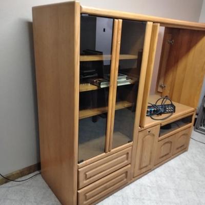 Entertainment Media Center with Monster power Supply and VHS tapes