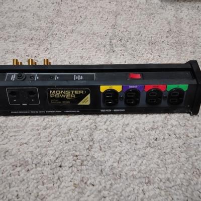 Entertainment Media Center with Monster power Supply and VHS tapes