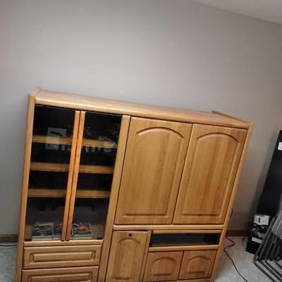 Entertainment Media Center with Monster power Supply and VHS tapes