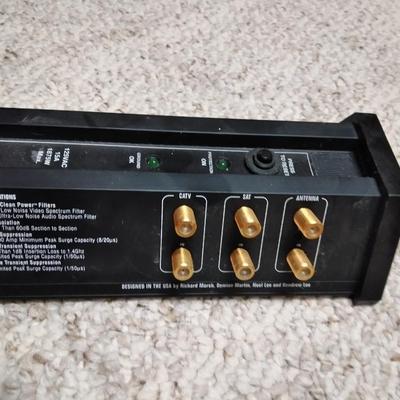 Entertainment Media Center with Monster power Supply and VHS tapes