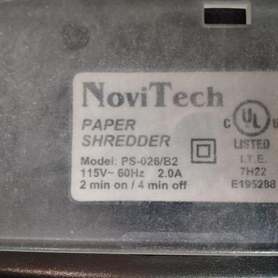 Novitech Office Paper shredder, cork board and big button home phone