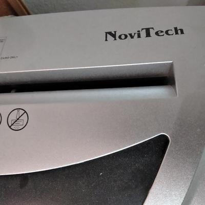 Novitech Office Paper shredder, cork board and big button home phone
