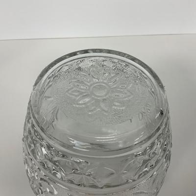 -221- GLASSWARE | Sandwich Hocking Glass Co. | Large Cookie Jar & Covered Sugar Dish