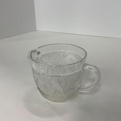 -221- GLASSWARE | Sandwich Hocking Glass Co. | Large Cookie Jar & Covered Sugar Dish
