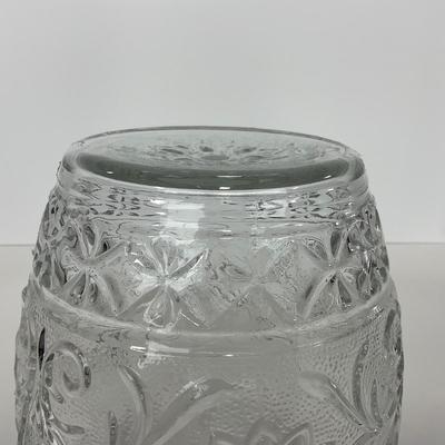 -221- GLASSWARE | Sandwich Hocking Glass Co. | Large Cookie Jar & Covered Sugar Dish