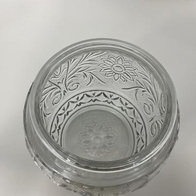 -221- GLASSWARE | Sandwich Hocking Glass Co. | Large Cookie Jar & Covered Sugar Dish