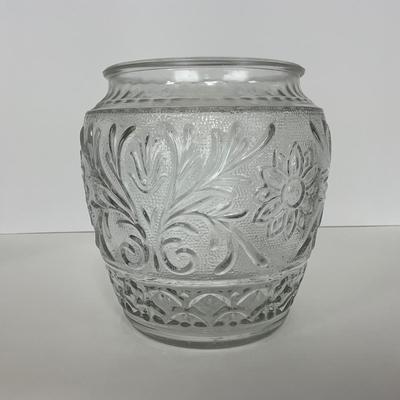 -221- GLASSWARE | Sandwich Hocking Glass Co. | Large Cookie Jar & Covered Sugar Dish