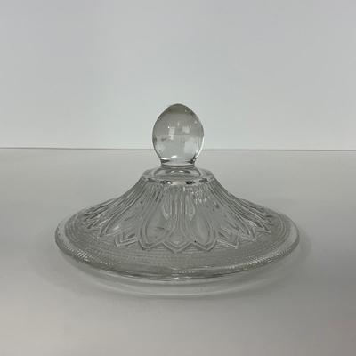 -221- GLASSWARE | Sandwich Hocking Glass Co. | Large Cookie Jar & Covered Sugar Dish