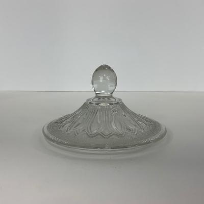 -221- GLASSWARE | Sandwich Hocking Glass Co. | Large Cookie Jar & Covered Sugar Dish