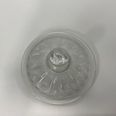 -221- GLASSWARE | Sandwich Hocking Glass Co. | Large Cookie Jar & Covered Sugar Dish