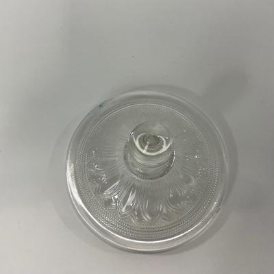 -221- GLASSWARE | Sandwich Hocking Glass Co. | Large Cookie Jar & Covered Sugar Dish