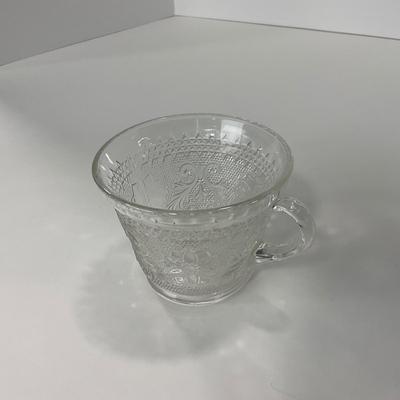 -222- GLASSWARE | Sandwich Hocking Glass Co. | Snack Plates & Cups