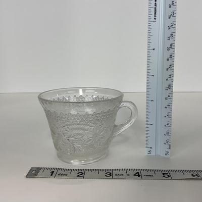-222- GLASSWARE | Sandwich Hocking Glass Co. | Snack Plates & Cups