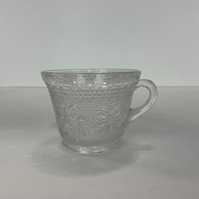 -222- GLASSWARE | Sandwich Hocking Glass Co. | Snack Plates & Cups